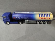 Tesco Fuel Tanker Scania Rig Corgi Blue, Why Pay More Toy Lorry / Truck Used.