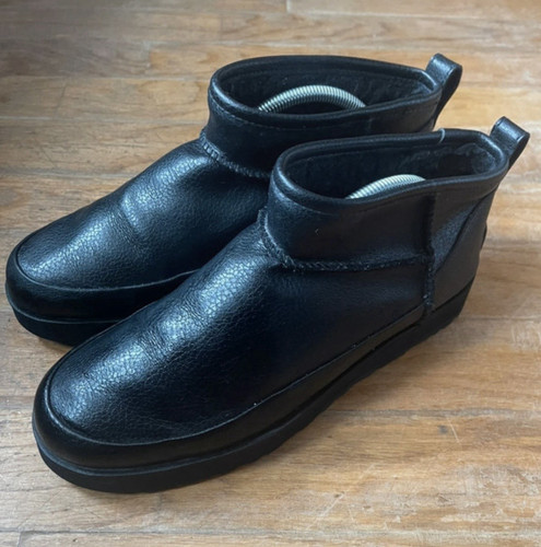 Ugg women black - black, leather