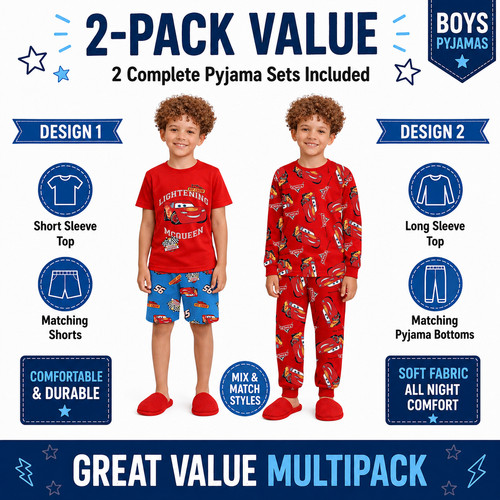 Boys disney cars pyjama set - disney,