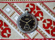 1940's CHRONOMETRE ARCTIK ANCRE 15 RUBIS SWISS MILITARY Mechanical Pocket watch