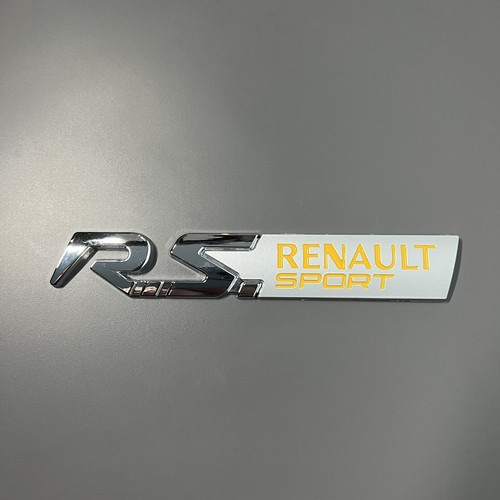 Renault sport badge - rs, yellow