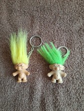 2 Vintage TROLL KEYRING/