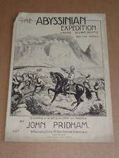 John Pridham - The Abyssinian Expedition 1890 Victorian sheet music