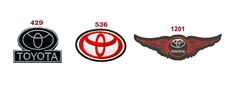 Toyota Car Sports Logo Iron