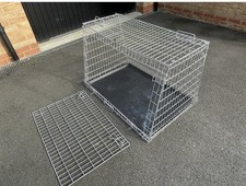 Large Car Dog Cage Crate Sloped 