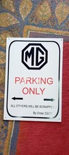 MG Parking Sign (Plastic)