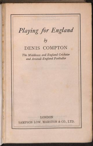 Playing for england - playing,