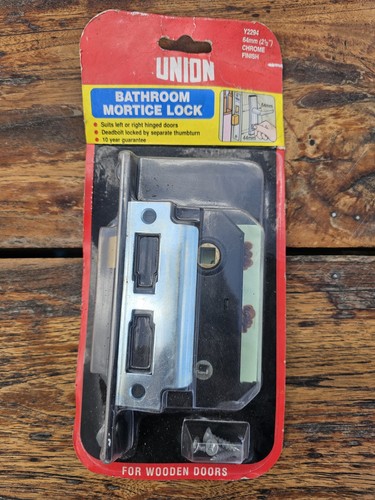 Union bathroom mortice lock - union, lock,