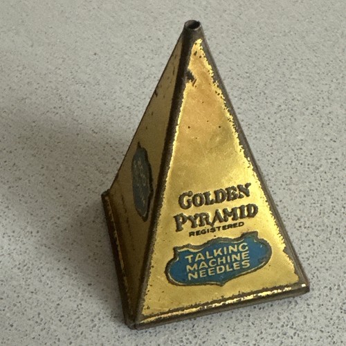 Golden pyramid talking - talking, machine