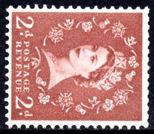 GB 1967 SG613ab 2d Light-Brown