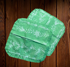 Pillow Cases Two Cotton Green Pea Zip Small Ruffle Cushion