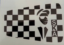Ska checks mirror sticker