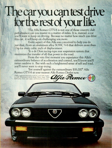 1983 alfa romeo gtv - alfa, gtv-6