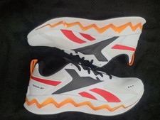 Reebok Zig Elusion Energy Trainers  UK 8 White/Orange/Red/Black