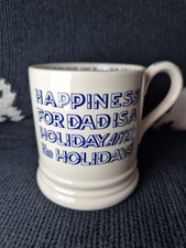 EMMA BRIDGEWATER BLUE HAPPINESS MUG  Dad Cup Of Tea