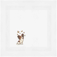 'Papillon Dog & Butterflies'