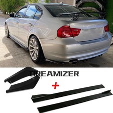 For 3 Series E90 E92 E93 Side Skirts Rocker Panel Extension + Rear Spats Canards