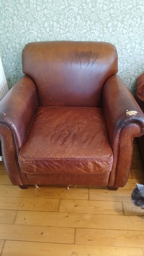 Laura ashley leather chair - ashley,