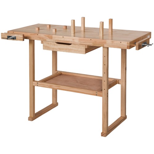 Wooden workbench bench crafts - workbench,