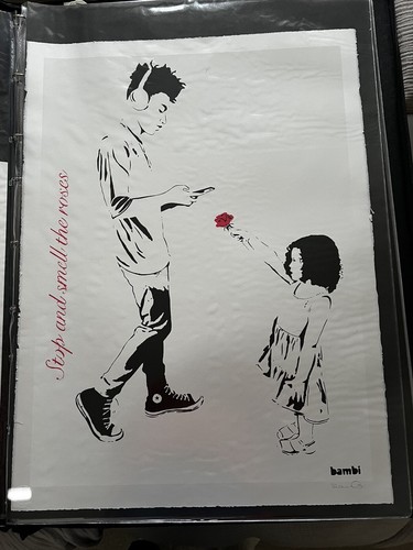 Bambi street artist stop - bambi,