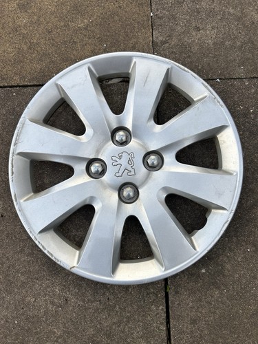 Single peugeot wheel trim - single, 15"