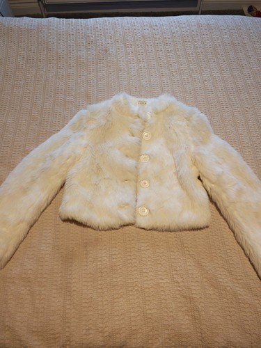 Cream ivory faux fur - ivory, jacket