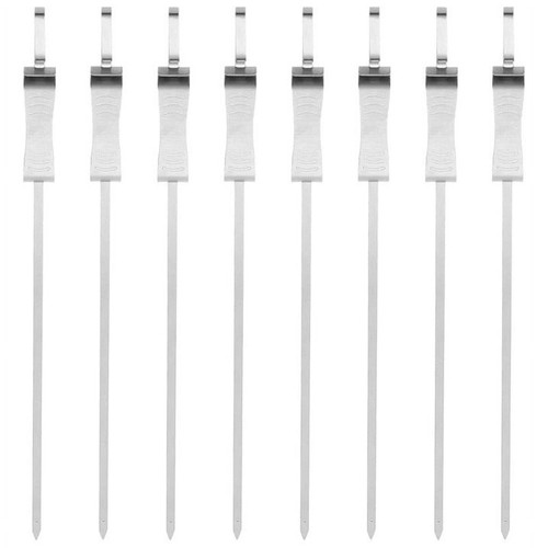 Pcs long flat bbq skewers - long,