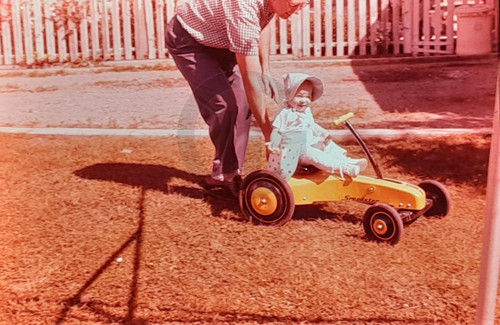 Gramps toddler yellow - w/toddler, on