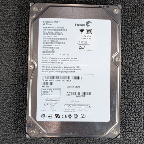 Seagate barracuda 7200 40gb - seagate,