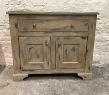 PAINTED SHABBY CHIC SIDEBOARD CUPBOARD WITH DRAWERS ~ MADE BY CABINET MAKER