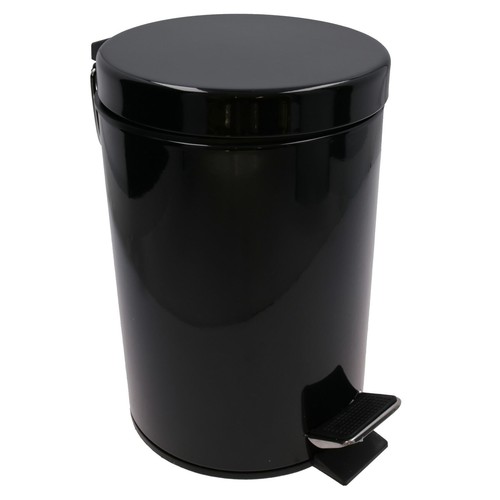 Waste pedal bin black - 3l,