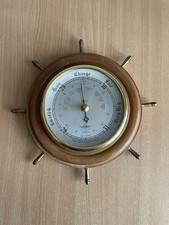 Vintage Shortland Ships Wheel Style Barometer Made in England