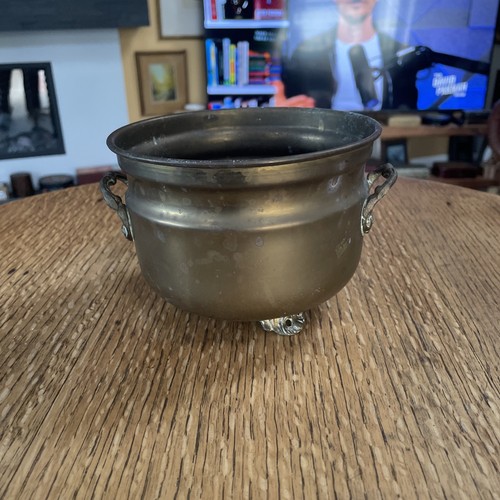 Antique brass jardinière - antique,