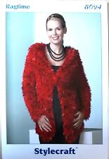 New Original Stylecraft Ragtime Ladies  Jacket Knitting Pattern 8094