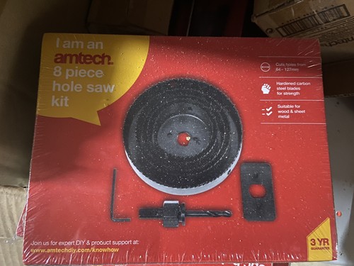 New 8pc holesaw kit - new,