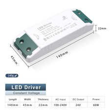 DUSKTEC LED Driver 24V 60W
