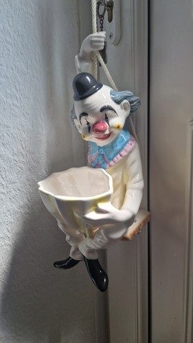 Vintage ceramic clown - clown, on