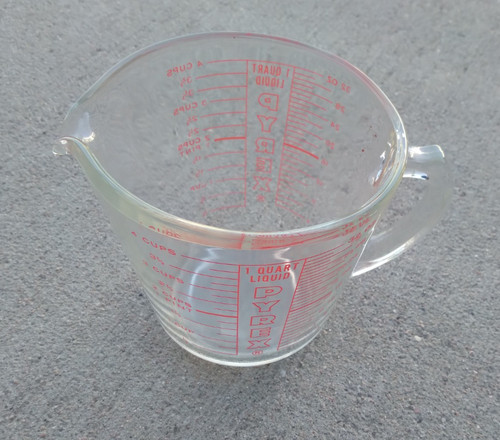 Vintage pyrex measuring cup - pyrex,