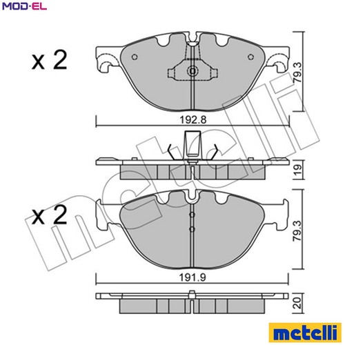 Brake pad set disc - pad,