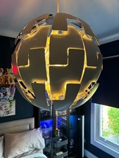 IKEA PS 2014 Death Star Pendant Light White and Silver, Large 52cm