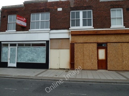 Photo 6x4 empty shops - empty, in