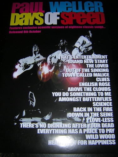 Paul weller album - weller, promotional