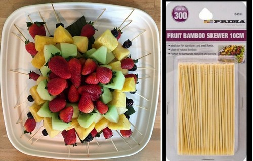 10cm fruit bamboo - bamboo, skewers