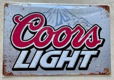 COORS LIGHT BEER METAL PLAQUE