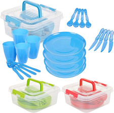 21 Piece Plastic Picnic