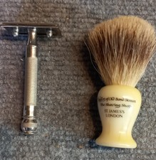 Vintage badger shaving brush - vintage,