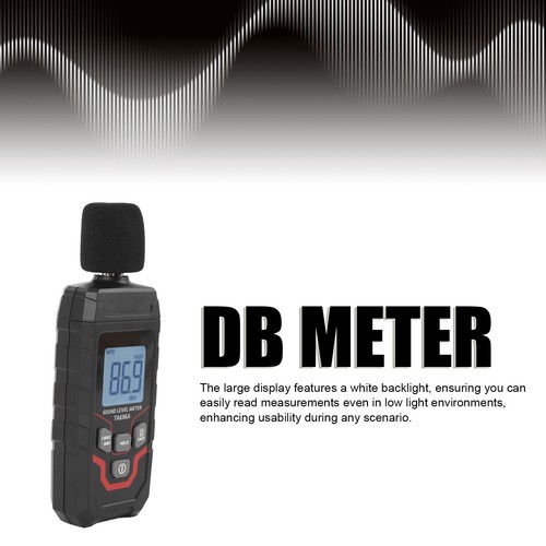Digital decibel meter to - 30.0,