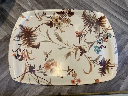 Vintage thetford floral tray - vintage,