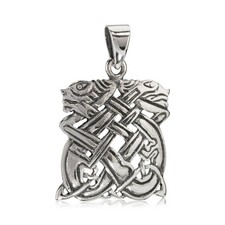 Celtic Dog Pendant 925 Silver