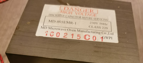 Microwave oven high voltage - microwave,